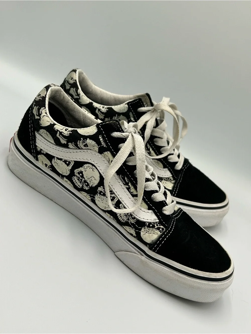 Vans Old Skool Glow-in-the-Dark Skulls Skate Shoes